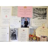 Royalty Selection of various ephemera dated 1902 onwards to include 'The Form and Order pocket