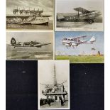 Postcards Aviation Selection to include Hughes Flying Boat, D2500 Hindenburg, D.H9a No 27 Squadron