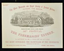 Charity Event Ticket for Proposed New School Buildings, Ashford, Middlesex 1857 dated 28th