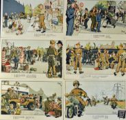 WWII Assorted Postcards with some RPs, to include Bentley Priory Stanmore, Bletchley Park Enigma