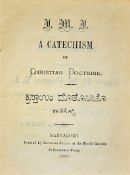 India Mangalore A Catechism of Christian Doctrine, Mangalore 1880 scarce printing of the Christian