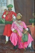 India Nobleman Painting a finely executed painting of an Indian nobleman, probably a Maharajah,