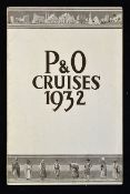 Maritime P&O CRUISES 1932 a 24 page publication with photographs of their Liner, its public