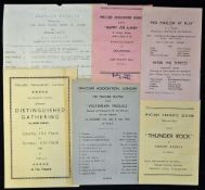 Judaica group of theatre playbills and programmes for the Maccabi Association of London 1945-6,