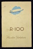 Aviation The Airship R100 c1929-30 Booklet a very interesting 26 page Publicity booklet detailing
