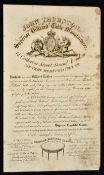 Early Billiards Advert John Thurston Superior Billiard Table Manufacturer c1830, 14, St Catherine