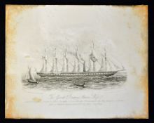 Maritime The Great Britain Steam Ship 1843, Bristol Commemorative card printed at the time of the