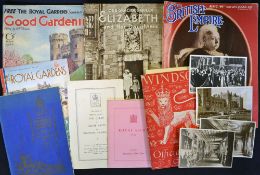 Royalty Great Selection of Ephemera, Magazines, Programmes and Postcards 1937 onwards in relation to