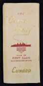 Maritime R.M.S. QUEEN MARY First Class accommodation publication c1947-55 an impressive 7 page