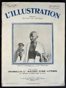 India Gandhi 'L'Illustration' French Periodical Salt March document 1930 dated April 5, cover