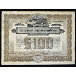 Cuba Share Certificates Sindicato Minero Asiento Viejo Mining Company 1917 $100 dated 15th February,