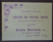 Traction and Portable Engine Illustrated catalogue c1900 by Savage Brothers Ltd, St. Nicholas Works,