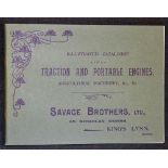 Traction and Portable Engine Illustrated catalogue c1900 by Savage Brothers Ltd, St. Nicholas Works,