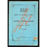 Machinery Leather Finishing Machines trade catalogue 1874 by John Priestman & Sons Preston Brook,