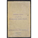 Aviation 1916 Beardmore Aero Engine instruction manual for the care and management of the