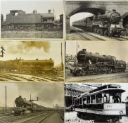 Postcards Locomotive Automotive c1940 related to include Trams, Trains, Railway Stations and