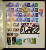 Large folder of Rugby World Cup related stamps mostly from 1999 onwards mainly New Zealand and