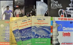 FA Cup Final programmes 1959, 1960, 1962, 1968 - 1970, 1970 Replay, 1972 - 1977, 1979 - 1985 +