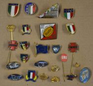 Italy and Federation Internationale de Rugby Amateur Rugby Pin Bade selection including mostly