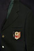 Rare 1972 Phil Bennett's green Llanelli RFC centenary year blazer - the breast pocket embroidered