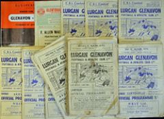 Selection of Irish football programmes to include 1957 Glenavon v Aarhus (European Cup), 1953/54