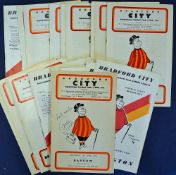 Selection of Football Ephemera including Bradford City football programmes from early 1970s with one