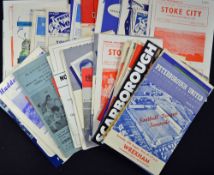 Selection of football programmes, mainly 1960s, but includes 1960/61 Peterborough Utd v Wrexham (1st