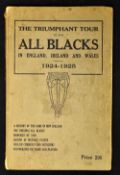 Rare 1924/1925 New Zealand All Blacks Tour book - titled "The Triumphant Tour of the All Blacks in