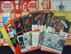 Collection of Manchester Utd home programmes 1963-1970 League and cup matches, many varied fixtures.