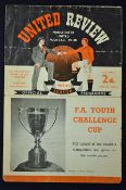 1953/1954 Manchester Utd Youth v Wolverhampton Wanderers Youth FA Youth Cup Final at Old Trafford 23
