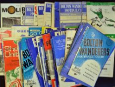 Mixed Selection of 1960s football programmes to include Everton, Bolton Wanderers, Millwall,