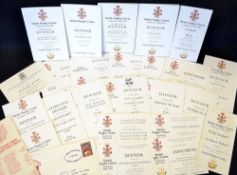 Large collection of 1980/81 Welsh Rugby Union Centenary celebration menus, invitations, first-day