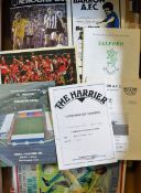 Manchester Utd away friendly match football programmes from 1980s onwards, including reserve