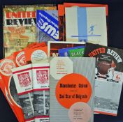 Manchester Utd football programme selection: inc European Cup 1957/58 Red Star, 1963/64 Spurs,