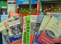 Selection of England International football programmes from 1963 - 1979 including World Cup/European