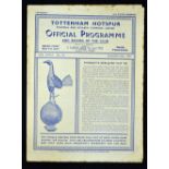 1946/47 Tottenham Hotspur v Arsenal Friendly match football programme dated 25 January 1947, 4