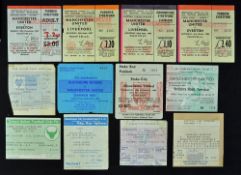 Collection of Manchester Utd match tickets: covering the period 1983-1992, varied fixtures,