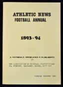 Athletic News Football Annual 1893-94 a facsimile publication produced by The Association of