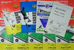 1970/1971 Bradford Park Avenue home football programmes for the first non-league season in the