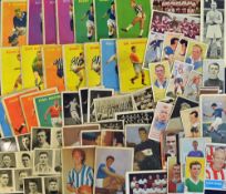 Box of football related cigarette/trade cards from various sets 1920s onwards to the 1950s. Worth