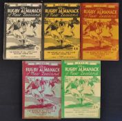 5x New Zealand Rugby Almanacks from 1946-1950 - "The Record of All First - Class Matches" each