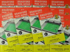 1969/1970 Bradford Park Avenue home football programmes for the final league season for Park Avenue.