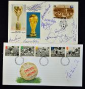 1966 Football World Cup Signed First Day Covers including signatures from Peters, Cohen, Banks,