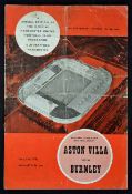 1960/61 at Manchester United: Burnley v Aston Villa Football League Cup Semi-Final replay football