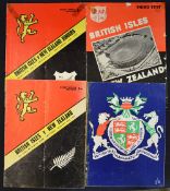 4x 1959 British Lions Tour to New Zealand rugby programmes to incl v New Zealand  2nd & 3rd Tests