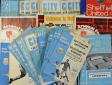 Mixed selection of football programmes all 1960s to include Tottenham Hotspur, Wolves, Stoke City,