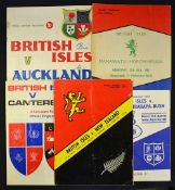 4x 1966 British Lions Tour New Zealand rugby programmes to incl v Canterbury  played on the 23- July