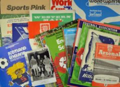 Collection of football items/programmes to include 1974 World Cup Travel Brochure + 1974 World Cup