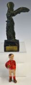 1953 Rare Football Trophy awarded to Raymond Kopa of France and inscribed 'Victoire Du Sport