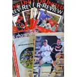 Manchester Utd programmes season 2000/2001, full season collection homes and aways, includes